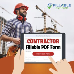 Contractor Fillable PDF Form