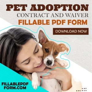 Pet Adoption Contract and Waiver Form