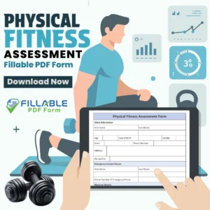 Physical Fitness Assessment Fillable PDF Form