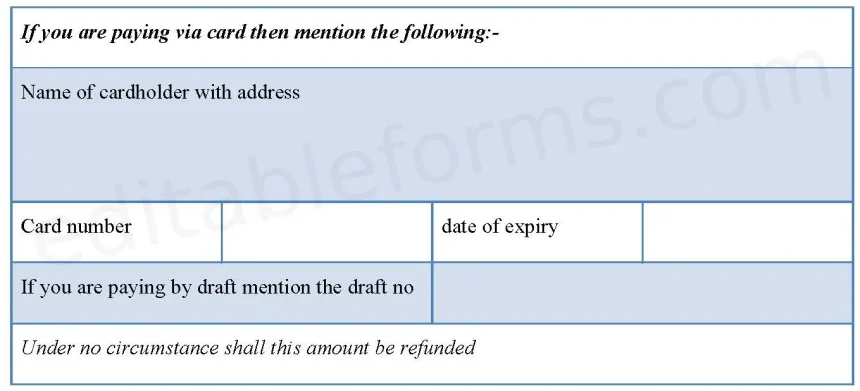 Seminar Registration Fillable PDF Form